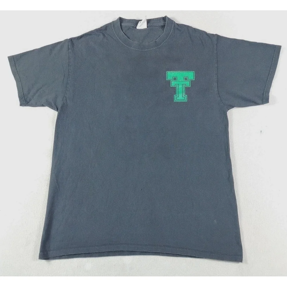 Port & Company Shirt Mens Medium Black Trimble Tech Bulldogs Graphic Tee School